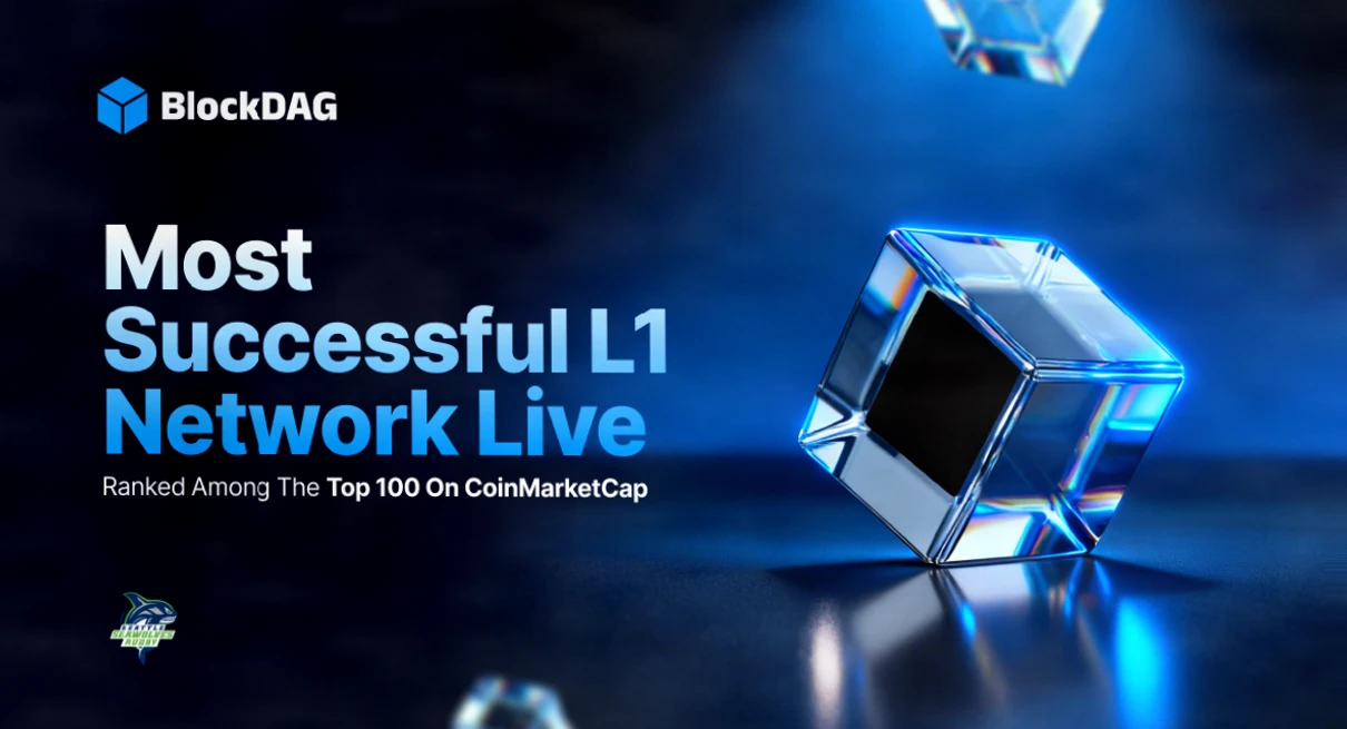 BlockDAG上线24小时内冲进CoinMarketCap前100，交易量超越Kaspa与Solana早期总和