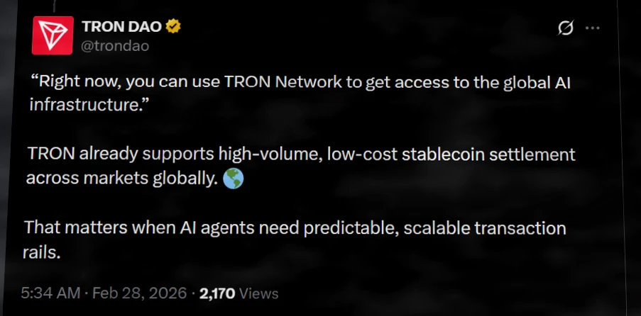 Tron加入Agentic AI基金会，布局下一代AI代理基础设施插图1