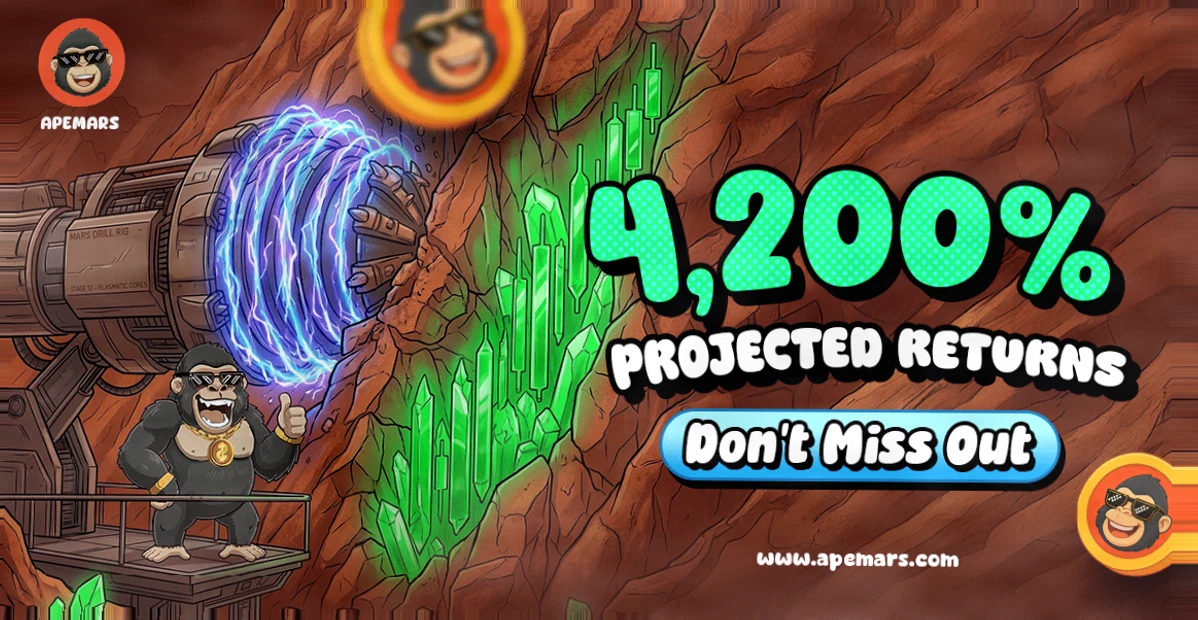 APEMARS:潜力巨大的隐秘萌币预售,目标达成4297%回报率