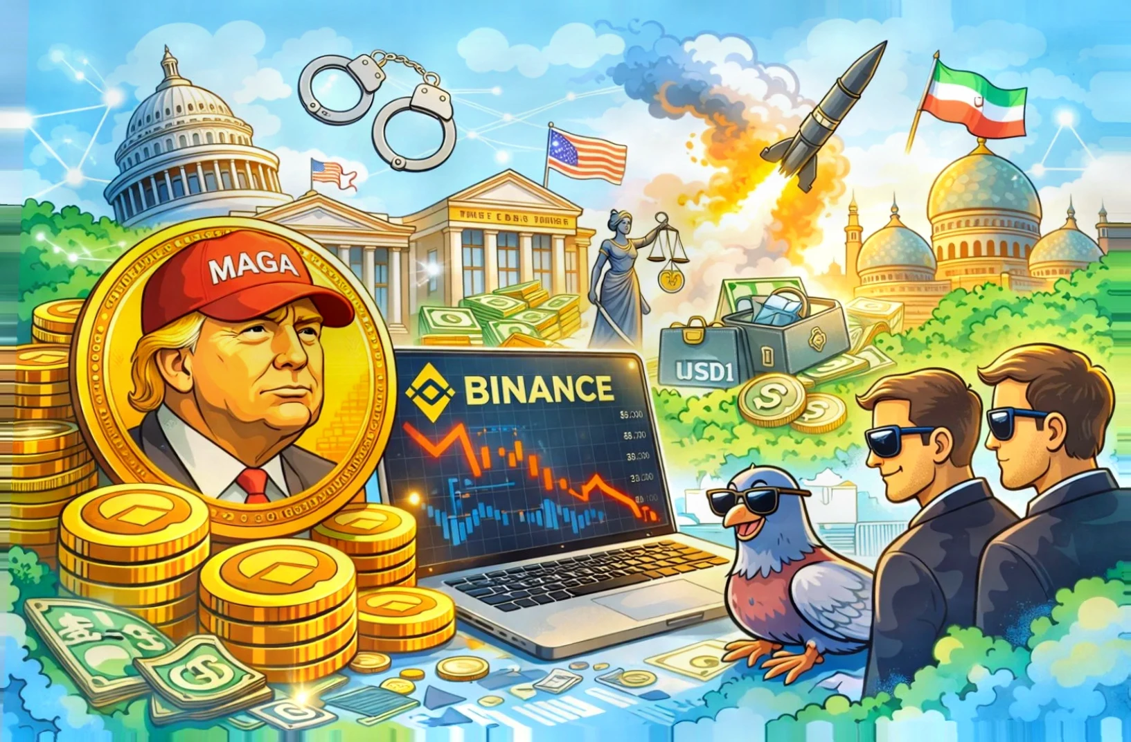 TRUMP Memecoin 面临抛售压力，3100万美元内部代币转移至 Binance插图