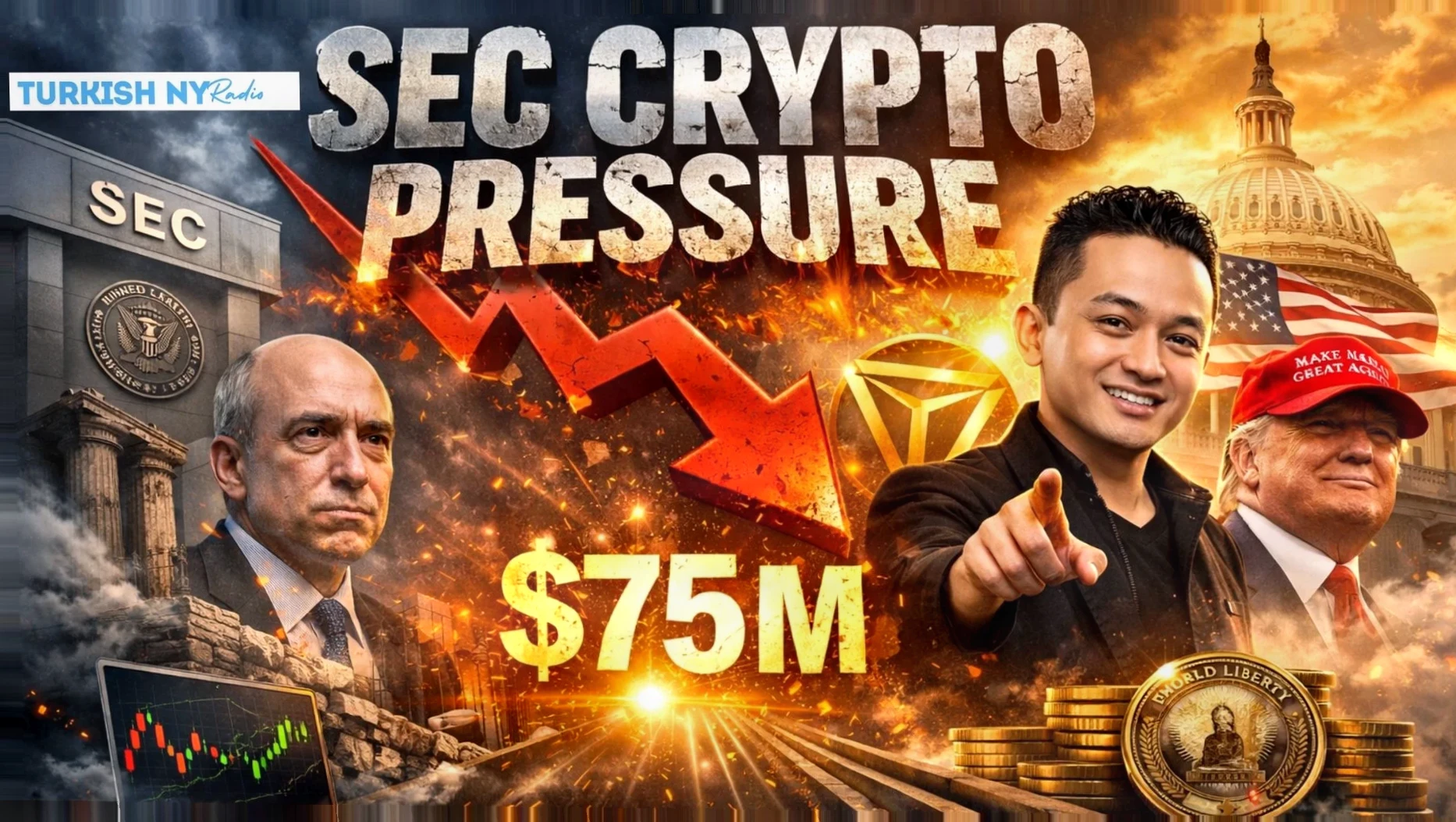 SEC加密监管趋缓？Justin Sun豪投7500万美元押注特朗普关联DeFi项目插图