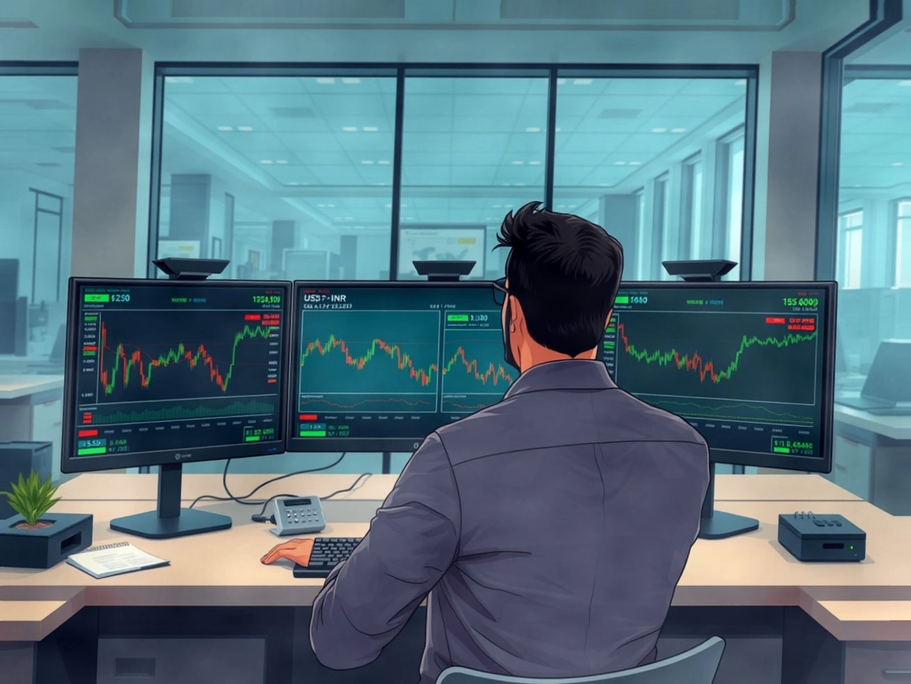 USD/INR汇率稳定：印度卢比压力与市场情绪改善的博弈插图