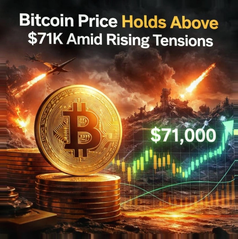 比特币守稳71000美元，地缘紧张推升避险需求