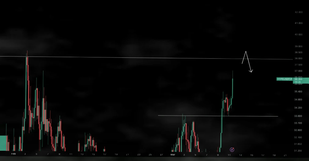 HYPE价格逼近38美元，交易活跃度持续走高插图