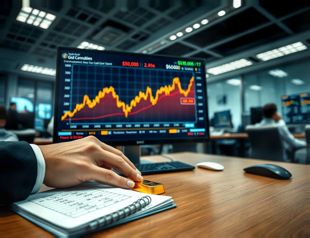 金价飙升至5000美元，交易者为伊朗战争升级做准备插图